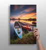 Sunset Lake View Aluminum Print by Insigneart USA