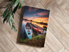 Sunset Lake View Aluminum Print by Insigneart USA