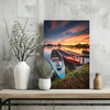 Sunset Lake View Aluminum Print by Insigneart USA