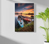 Sunset Lake View Aluminum Print by Insigneart USA