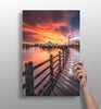 Sunset Lake View Aluminum Print by Insigneart USA