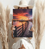 Sunset Lake View Aluminum Print by Insigneart USA