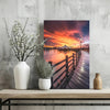 Sunset Lake View Aluminum Print by Insigneart USA