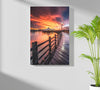 Sunset Lake View Aluminum Print by Insigneart USA