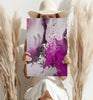 Abstract Paint Fuschia V2 Aluminum Print by Insigneart USA