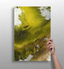 Abstract Paint Yellow V3 Aluminum Print by Insigneart USA