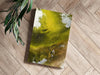 Abstract Paint Yellow V3 Aluminum Print by Insigneart USA