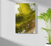 Abstract Paint Yellow V3 Aluminum Print by Insigneart USA