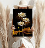 Golden Flower Abstract Aluminum Print by Insigneart USA