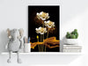 Golden Flower Abstract Aluminum Print by Insigneart USA