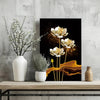 Golden Flower Abstract Aluminum Print by Insigneart USA