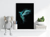 Teal Parrot Aluminum Print by Insigneart USA