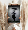 Banksy Style Rain Aluminum Print by Insigneart USA