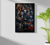 Superheros Universe Aluminum Print by Insigneart USA