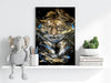 Tiger Aluminum Print by Insigneart USA