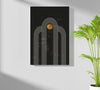 Abstract Line Art Dots and Lines Aluminum Print by Insigneart USA