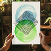 Abstract Gravity V1 Aluminum Print by Insigneart USA