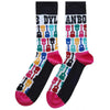 Bob Dylan Guitar Pattern [Socks] by Rock Band Apparel