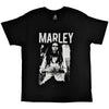 Bob Marley Black & White [T-Shirt] by Rock Band Apparel