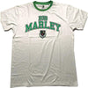 Bob Marley Collegiate Crest [T-Shirt] by Rock Band Apparel