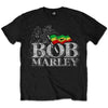 Bob Marley Distressed Logo [T-Shirt] by Rock Band Apparel