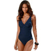 Bodysuit One Piece Swimwear Women New Female Beach Swimsuit Bathing Suit Beachwear Vintage Solid Black Women's Bathing Suits Tummy Control One Piece Swimsuits V Neck Halter Swimwear by Stevvex