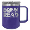 Drink Coffee Read Books 15 oz Polar Camel Coffee Mug with Sliding Lid by Anchored Grace Boutique