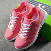 Breathable Fashion Women Sneakers White Women Casual Shoes Athletic Road Running Mesh Breathable Casual Sneakers Lace Up Comfort Sports Student Fashion Tennis Sneakers by Stevvex