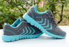 Breathable Fashion Women Sneakers White Women Casual Shoes Athletic Road Running Mesh Breathable Casual Sneakers Lace Up Comfort Sports Student Fashion Tennis Sneakers by Stevvex