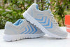 Breathable Fashion Women Sneakers White Women Casual Shoes Athletic Road Running Mesh Breathable Casual Sneakers Lace Up Comfort Sports Student Fashion Tennis Sneakers by Stevvex