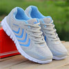 Breathable Fashion Women Sneakers White Women Casual Shoes Athletic Road Running Mesh Breathable Casual Sneakers Lace Up Comfort Sports Student Fashion Tennis Sneakers by Stevvex