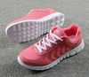 Breathable Fashion Women Sneakers White Women Casual Shoes Athletic Road Running Mesh Breathable Casual Sneakers Lace Up Comfort Sports Student Fashion Tennis Sneakers by Stevvex