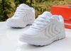 Breathable Fashion Women Sneakers White Women Casual Shoes Athletic Road Running Mesh Breathable Casual Sneakers Lace Up Comfort Sports Student Fashion Tennis Sneakers by Stevvex