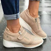 Breathable Woman Sneakers Zipper Platform Trainers Women Casual Lace-Up Fashion Rhinestone Upper Double-Sided Zippers Platform Trainers Outdoor Fitness Espadrilles Walking Shoes by Stevvex