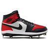 "Bred Toe" Jordan 1 Retro Cleats by Stadium Custom Kicks
