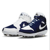 "Bronx Mismatch" Jordan 1 Retro Cleats by Stadium Custom Kicks