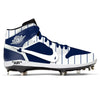 "Bronx Pinstripes OW" Jordan 1 Retro Cleats by Stadium Custom Kicks