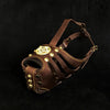 ''Maximus'' Basket Muzzle Brown & Gold by Bestia Dog Gear