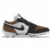 "Brown Toe” Jordan 1 Vapor Edge Low Cleats by Stadium Custom Kicks