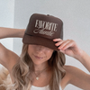 Favorite Auntie Trucker Hat – Trendy Gift for Aunts by Hey Jude Graphic Tees