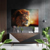 Lion Brushed Aluminium Dibond Wall Art by Insigneart USA