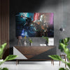 Mando in Cyberpunk Brushed Aluminium Dibond Wall Art by Insigneart USA