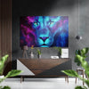 Lion Brushed Aluminium Dibond Wall Art by Insigneart USA