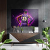 LeBron James Brushed Aluminium Dibond Wall Art by Insigneart USA