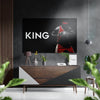 LeBron James Brushed Aluminium Dibond Wall Art by Insigneart USA