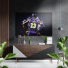 LeBron James Brushed Aluminium Dibond Wall Art by Insigneart USA