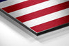 American Flag Brushed Aluminium Dibond Wall Art by Insigneart USA