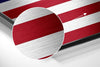 American Flag Brushed Aluminium Dibond Wall Art by Insigneart USA