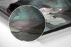 Abstract Flower Brushed Aluminium Dibond Wall Art by Insigneart USA