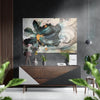 Abstract Flower Brushed Aluminium Dibond Wall Art by Insigneart USA